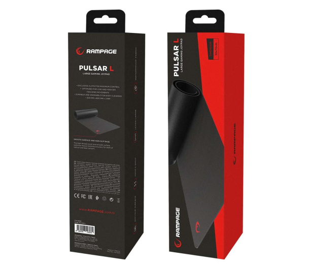 RAMPAGE Pulsar XL 30x80cm czarna PULSAR-XL - 1300688 - zdjęcie 6
